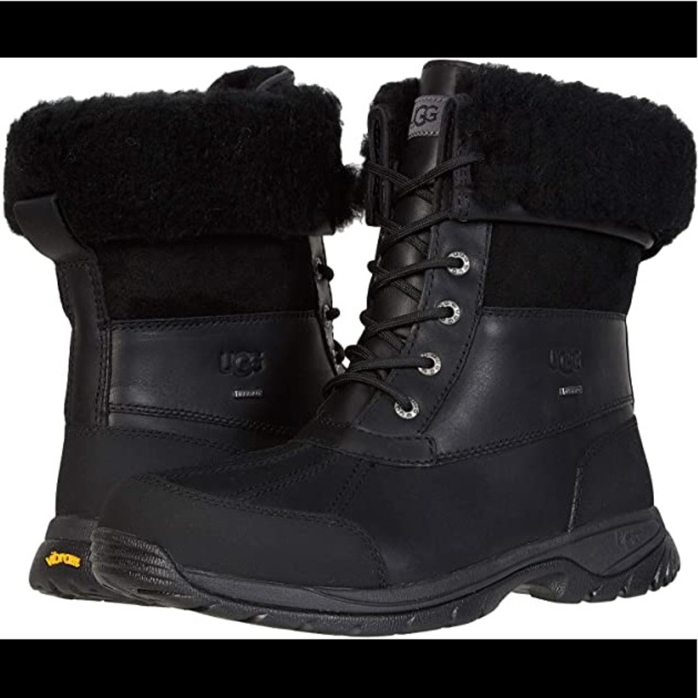 Ugg Men’s Black Rain/Snow/Winter BUTTE Boots #5521